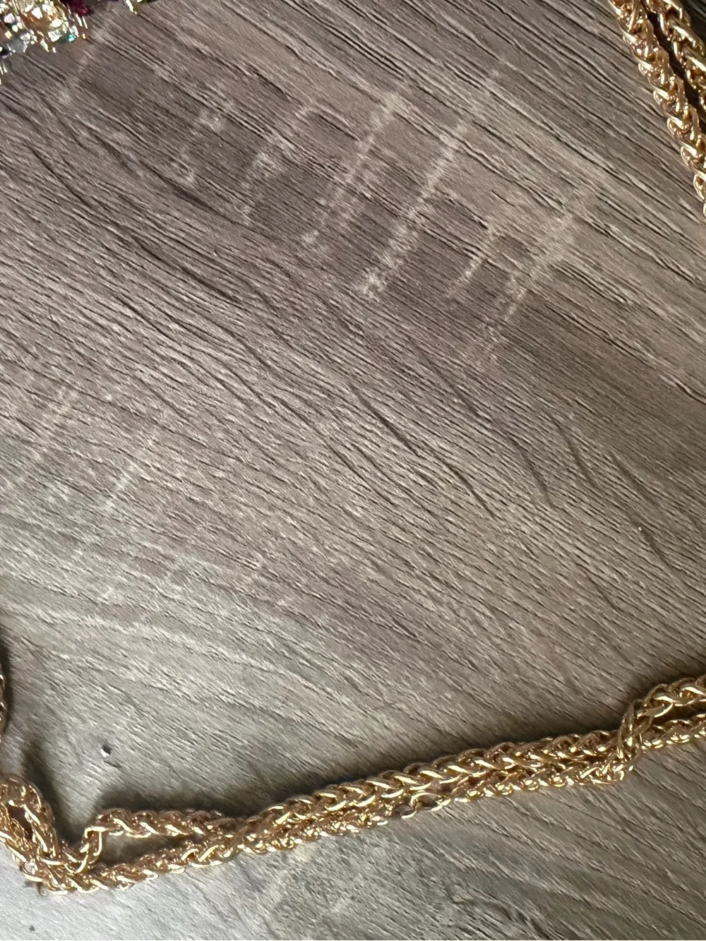 Embellished Multicolor Crystal Chain Shoulder Bag
